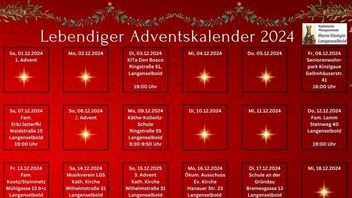 Lebendiger Adventskalender 2024