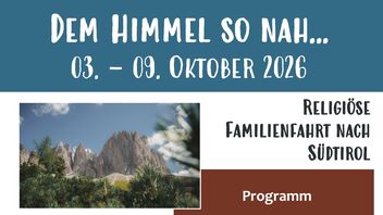 Familienfahrt - Okt 2026
