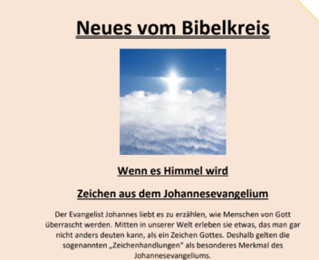 Neues vom Bibelkreis