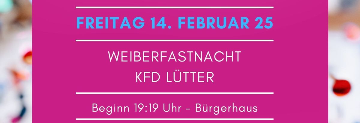 Weiberfastnacht der kfd