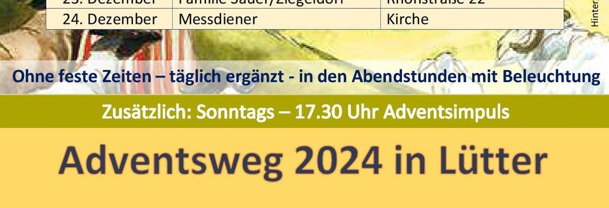 Adventsweg 2024 in Lütter