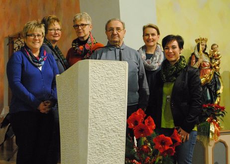 v.l.: Dunja Jökel, Ulrike Leinweber, Josef Fauslstich, Jutta Klug, Silvia Möller und Manfred Jahn